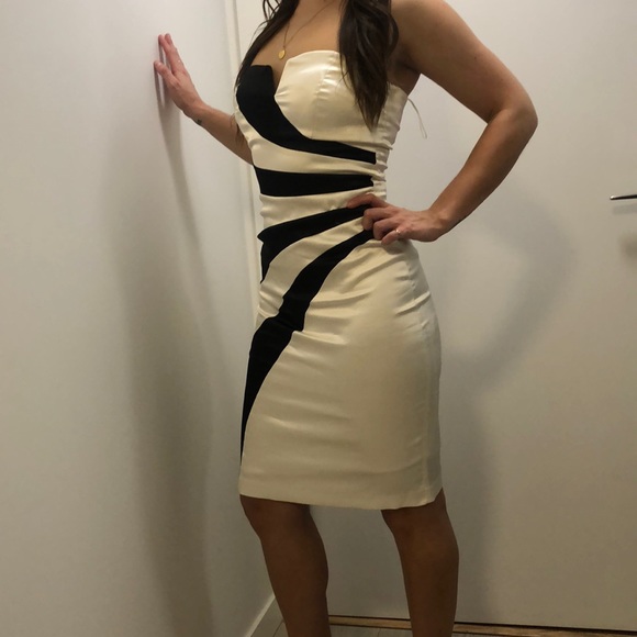 Black and white cocktail dress - Picture 3 of 7